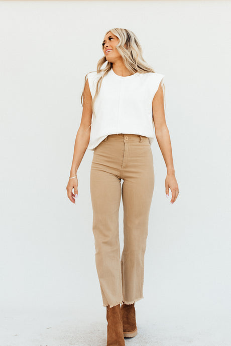 Lil Miss Thang Pants (Tan) *RESTOCKED*