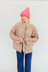 Dolman Quilted Knit Jacket (FREE PEOPLE)