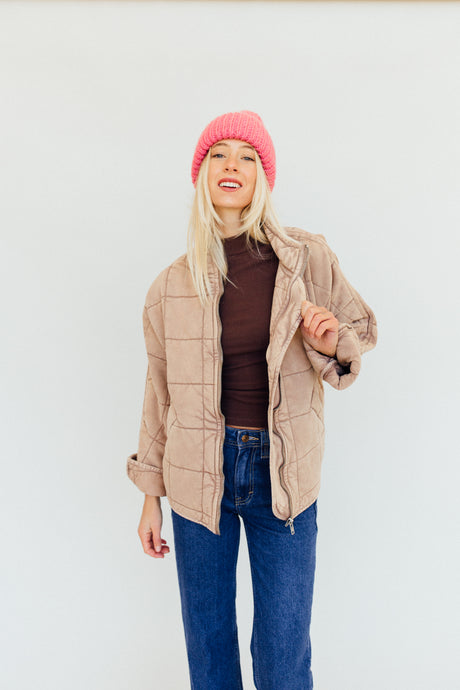 Dolman Quilted Knit Jacket (FREE PEOPLE)