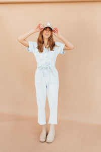 Hot girl Jumpsuit (Sky blue) *XS-L*