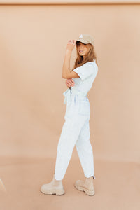Hot girl Jumpsuit (Sky blue) *XS-L*