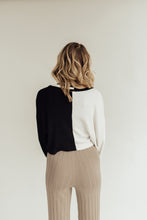 Load image into Gallery viewer, Ebony &amp; Ivory Cardigan Set