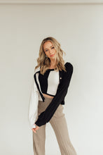 Load image into Gallery viewer, Ebony &amp; Ivory Cardigan Set