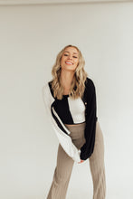 Load image into Gallery viewer, Ebony &amp; Ivory Cardigan Set