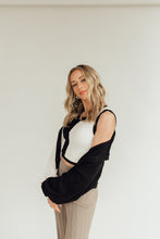 Load image into Gallery viewer, Ebony &amp; Ivory Cardigan Set