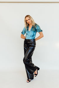 Don't You Wish Velvet Bodysuit (FREE PEOPLE)