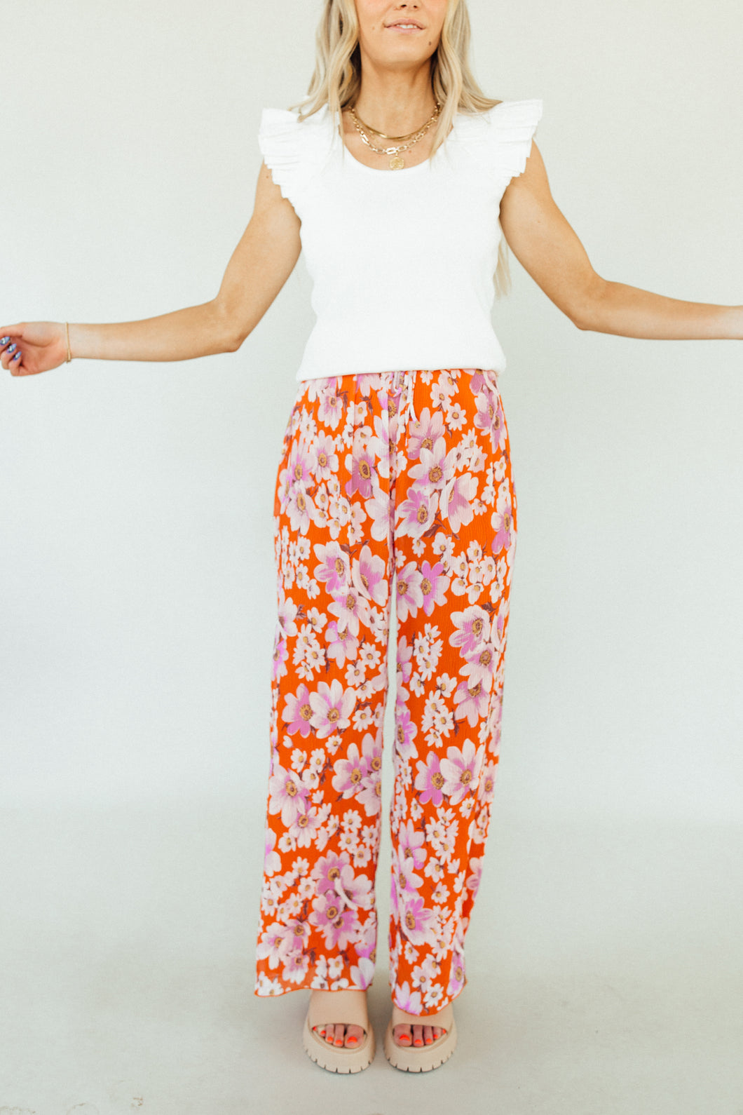 Find me in Floral Pants