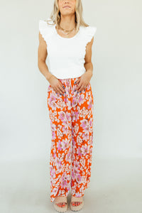 Find me in Floral Pants