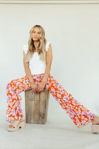 Find me in Floral Pants