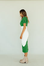 Load image into Gallery viewer, Puzzle Me Green Dress *RESTOCKED*