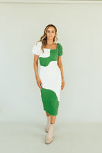 Load image into Gallery viewer, Puzzle Me Green Dress *RESTOCKED*