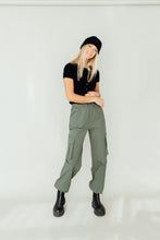 Load image into Gallery viewer, Go Cargo Pants (Dusty Green)