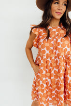 Load image into Gallery viewer, Flower Power Dress (Orange/Mauve)