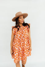Load image into Gallery viewer, Flower Power Dress (Orange/Mauve)