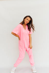 GNO Jumpsuit (Hot pink) *S-XL