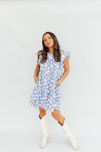 Load image into Gallery viewer, Flower Power Dress (blue)