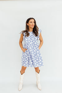 Flower Power Dress (blue)