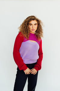 Split Decision Top (purple/red)