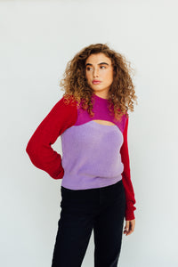 Split Decision Top (purple/red)