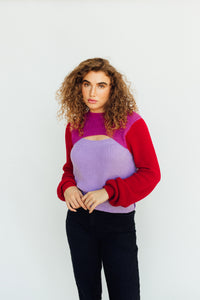 Split Decision Top (purple/red)