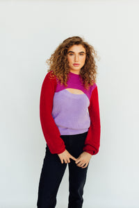 Split Decision Top (purple/red)