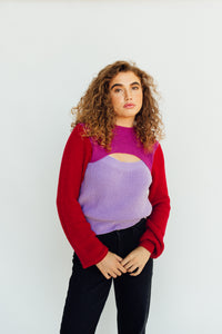 Split Decision Top (purple/red)