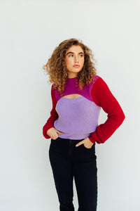 Split Decision Top (purple/red)