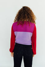 Load image into Gallery viewer, Split Decision Top (purple/red)