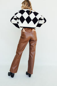 Cheery for Chestnut Leather Pants