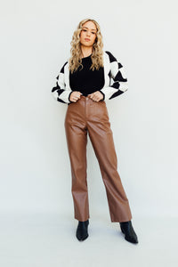 Cheery for Chestnut Leather Pants