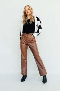 Cheery for Chestnut Leather Pants