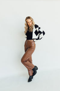 Cheery for Chestnut Leather Pants