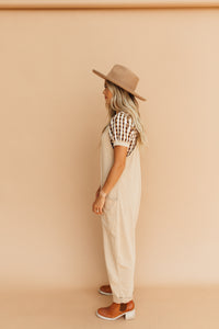 Free as Can Be Jumpsuit (Tan)