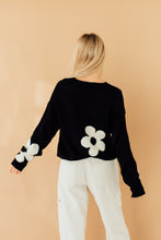 Load image into Gallery viewer, Fade to Flowers Sweater (Black)
