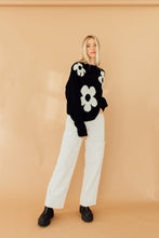 Load image into Gallery viewer, Fade to Flowers Sweater (Black)