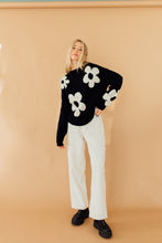 Load image into Gallery viewer, Fade to Flowers Sweater (Black)