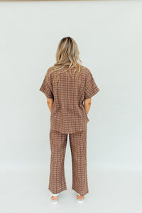 Mad For Plaid Set (Brown)