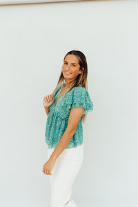 Feelin' Fussy Top (Aqua)