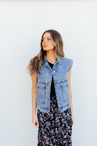 Get it Girl Vest (demin) *S-XL
