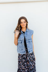 Get it Girl Vest (demin) *S-XL