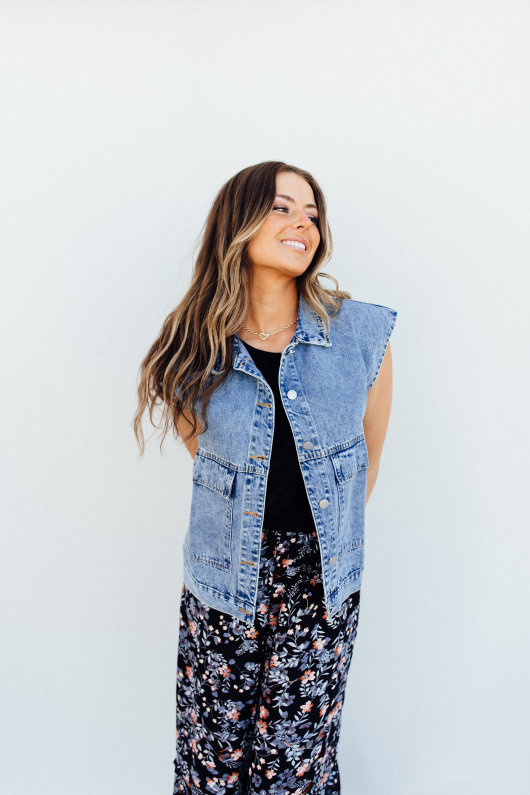 Get it Girl Vest (demin) *S-XL