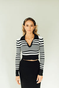 Collar Me Cropped Top
