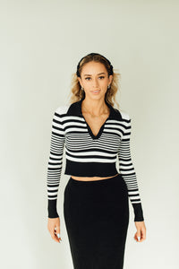 Collar Me Cropped Top