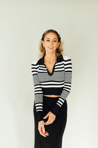 Collar Me Cropped Top