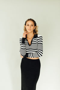 Collar Me Cropped Top