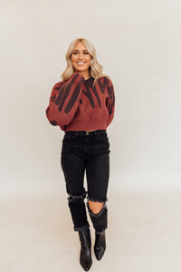 Swoon for Maroon Sweater *RESTOCKED*