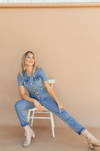 Load image into Gallery viewer, Buckle Up Jumpsuit (demin) *RESTOCKED*